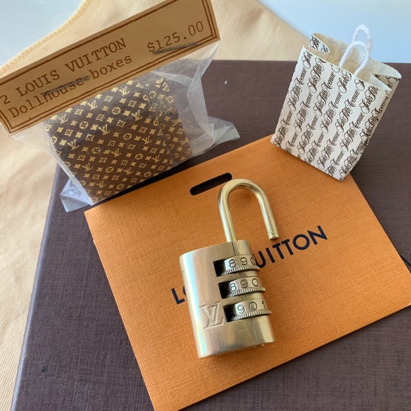 Louis Vuitton Accessories - Louis Vuitton Combination Lock Brass RARE!
